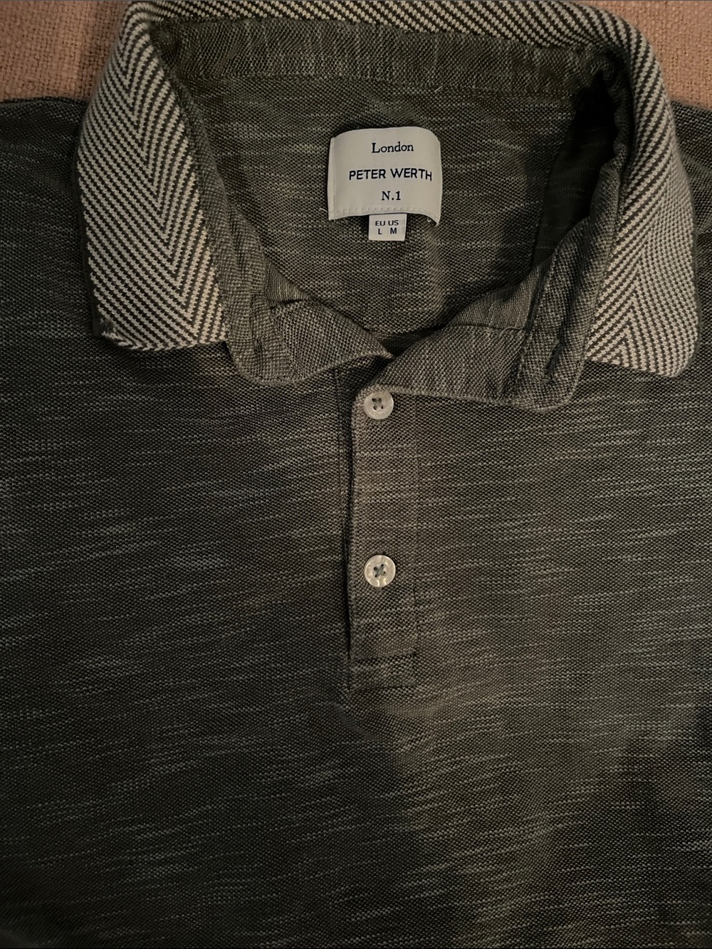 Peter Werth Polo Shirt with Contrast Collar